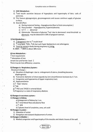 Obstetrics High Yield notes - For revision. .pdf