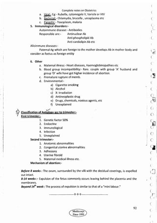 Obstetrics High Yield notes - For revision. .pdf