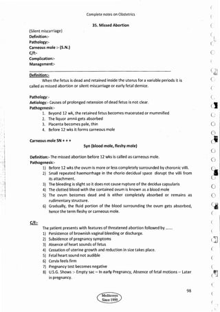 Obstetrics High Yield notes - For revision. .pdf