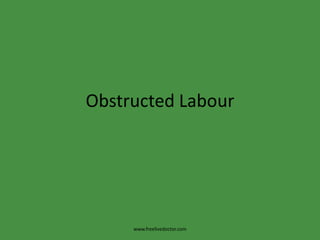 Obstructed Labour www.freelivedoctor.com 