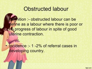 Obstructed labour