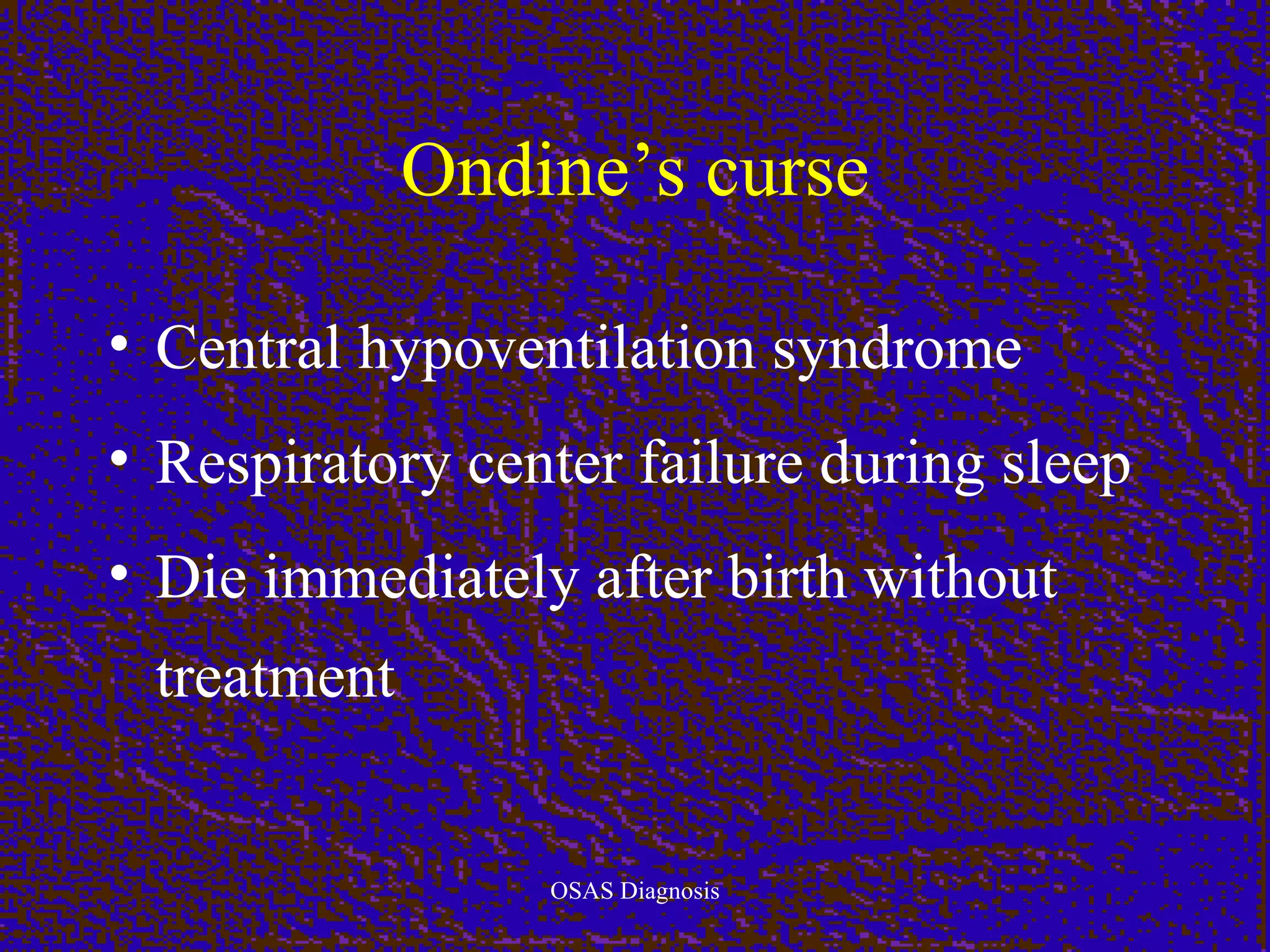 Obstructive sleep apnea diagnosis | PPT