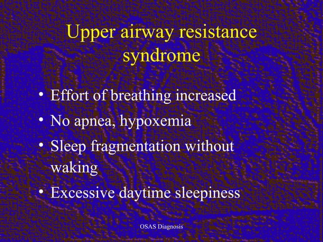 Obstructive sleep apnea diagnosis | PPT