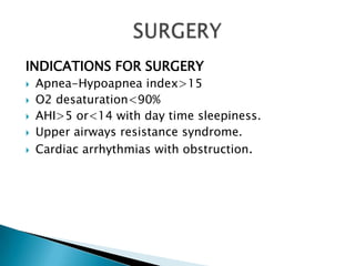 Obstructive sleep apnoea(OSA) | PPT