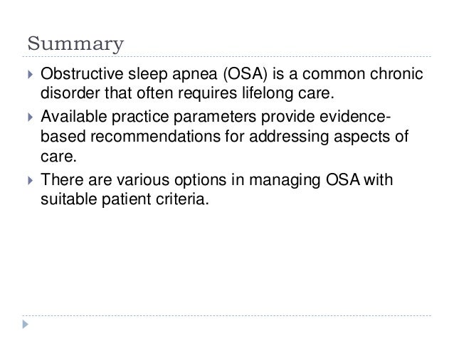 Obstructive sleep apnoea - clinical approach to a patient 