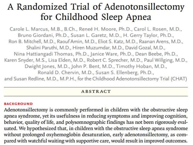 Obstructive Sleep Apnoea Ppt