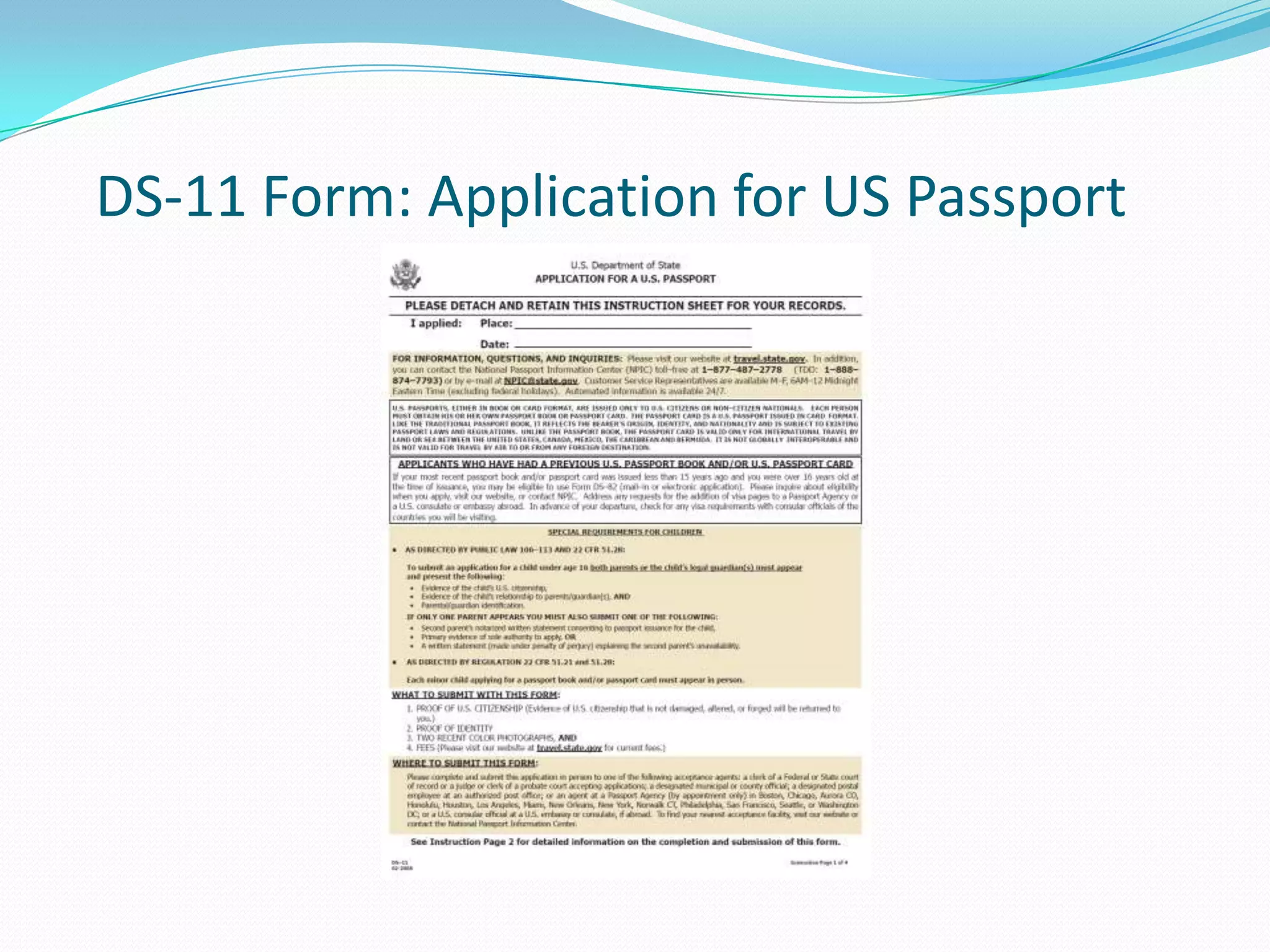 Click “Apply for Passport”