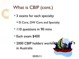 Cbip Sample Question Obtaining Certification From TDWI | PPT