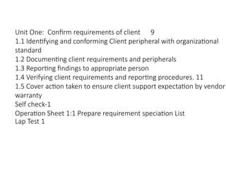 Client Specific Requirements Comprehensive Guide to Client Peripheral Requirements and Procurement ...