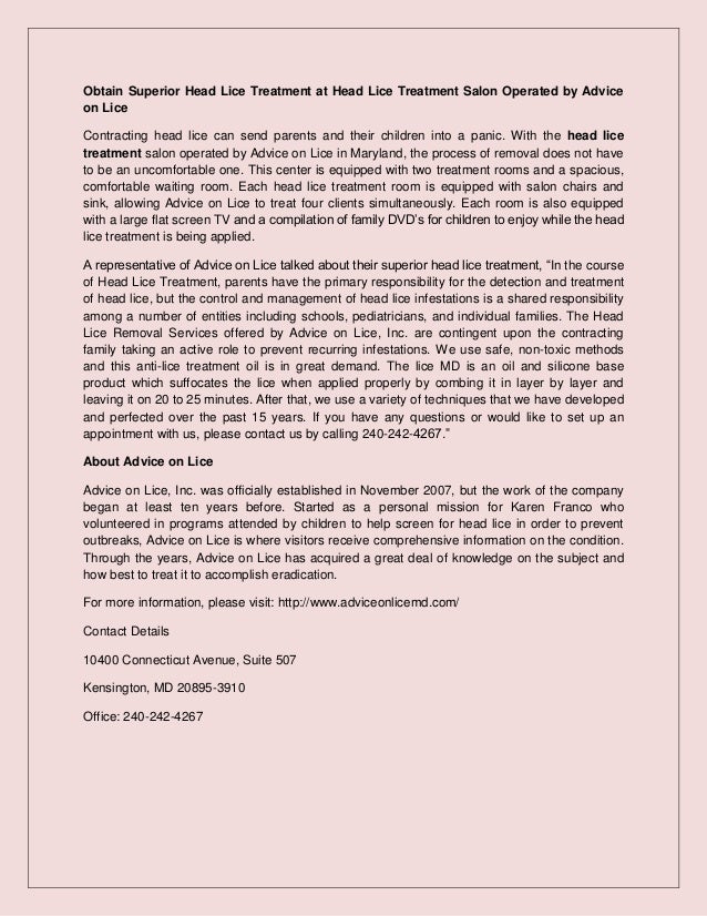 Obtain superior head lice treatment at head lice treatment salon