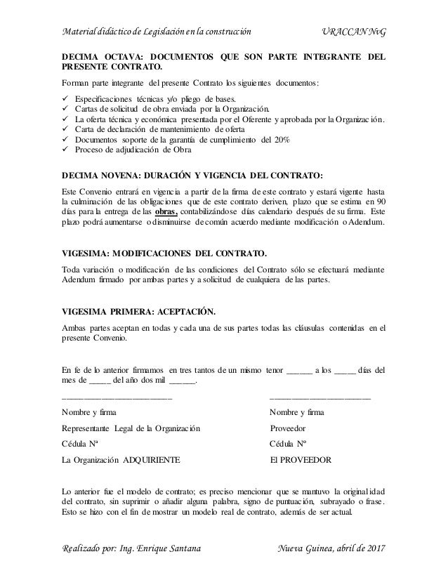 Obtención de permisos para construir y contratos - URACCAN NvG