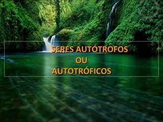SERES AUTÓTROFOSSERES AUTÓTROFOS
OUOU
AUTOTRÓFICOSAUTOTRÓFICOS
 