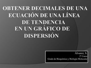 Álvarez, S.
                                2º Curso
Grado de Bioquímica y Biología Molecular
 