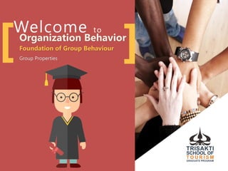 Welcome to
Organization Behavior
Foundation of Group Behaviour
Group Properties
[ ]
 