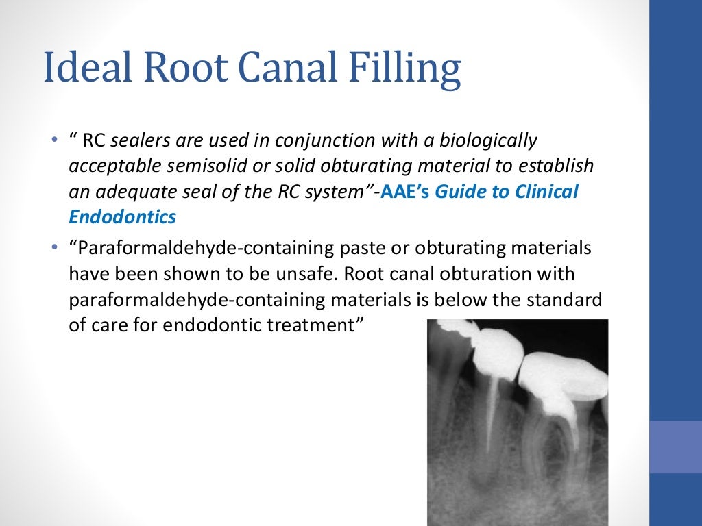 Root Canal Obturation general concepts principles