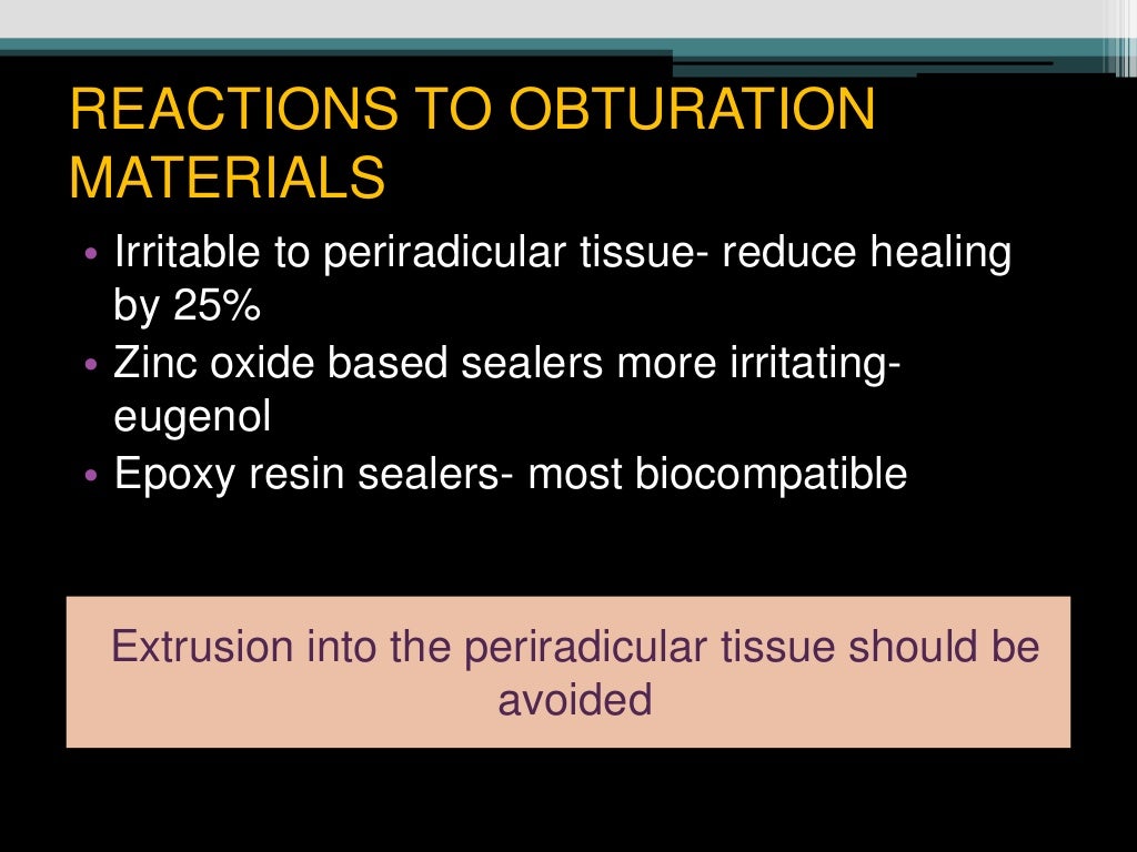 Obturation materials