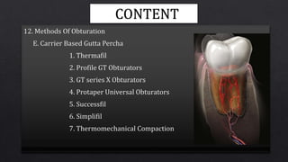 OBTURATION OF ROOT   CANAL SYSTEM.pptx