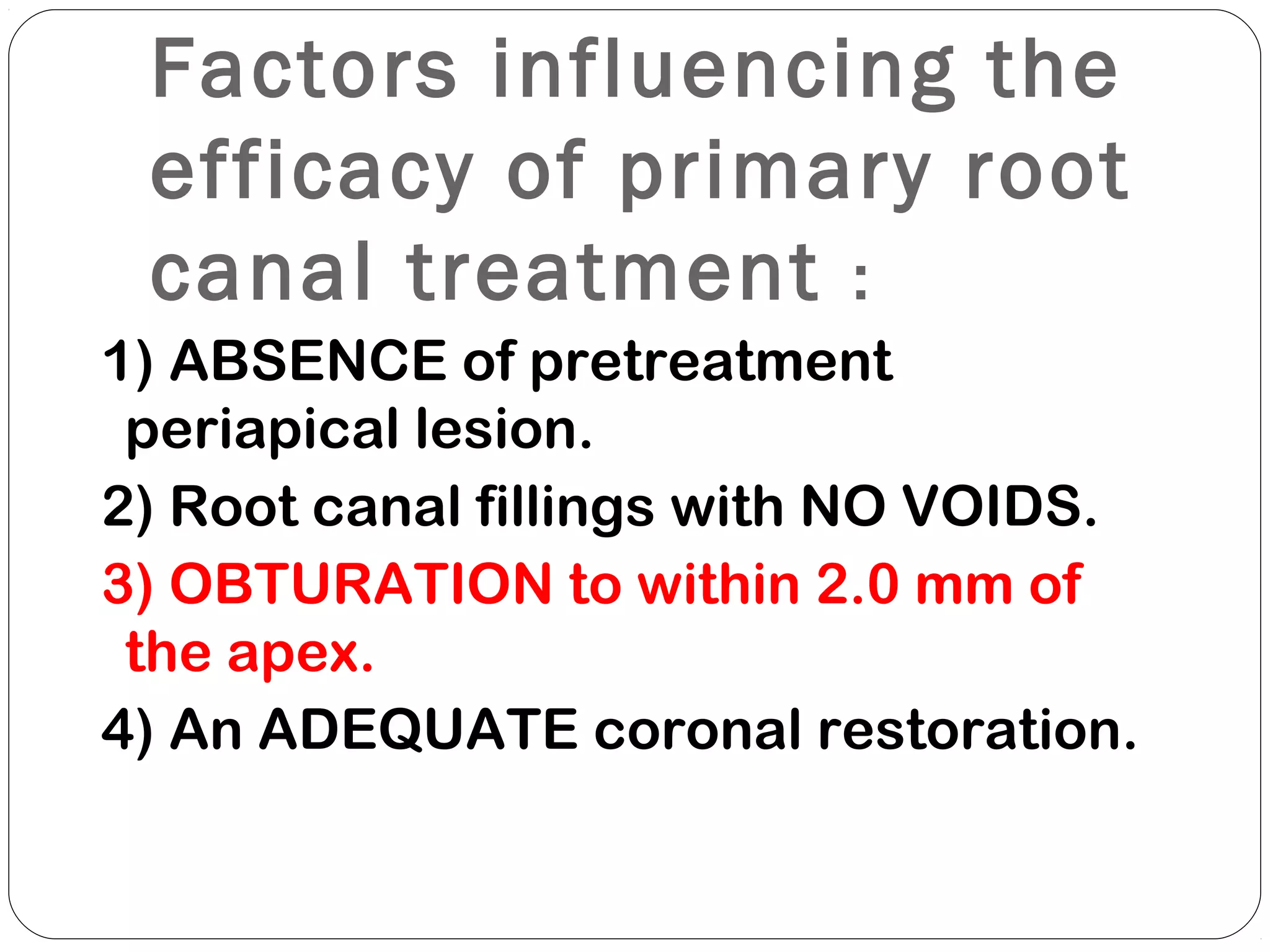Obturation techniques | PPT
