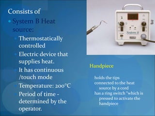 System B obturation techniques.ppt