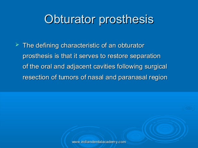 palatal obturators prothesis Prosthetic rehabilitation of velopharyngeal insufficiency: a case of pharyngeal obturator with palatal lift prosthesis. palatal obturators prothesis Prosthetic rehabilitation of velopharyngeal insufficiency: a case of pharyngeal obturator with palatal lift prosthesis.