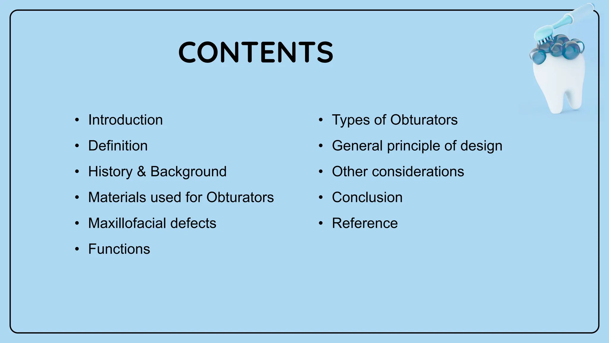 Brief discussion for Obturators used in Maxillofacial Rehabilitation | PPTX