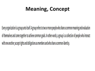 Meaning, Concept
 