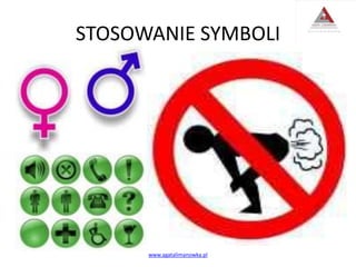 STOSOWANIE SYMBOLI
www.agatalimanowka.pl
 