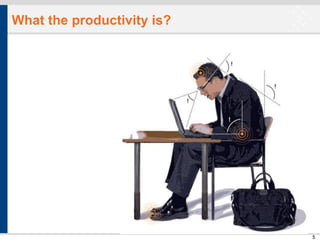What the productivity is?

55

 