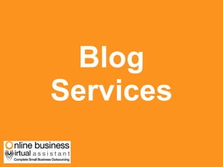 Blog Services 