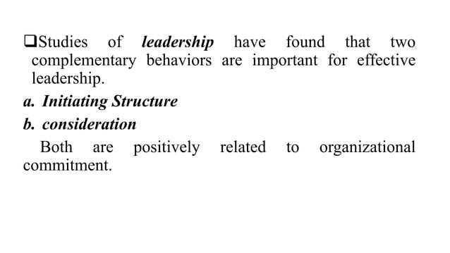 ORGANIZATIONAL COMMITMENT IN OB | PPT