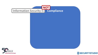 ComplianceInformation Security is
NOT
 