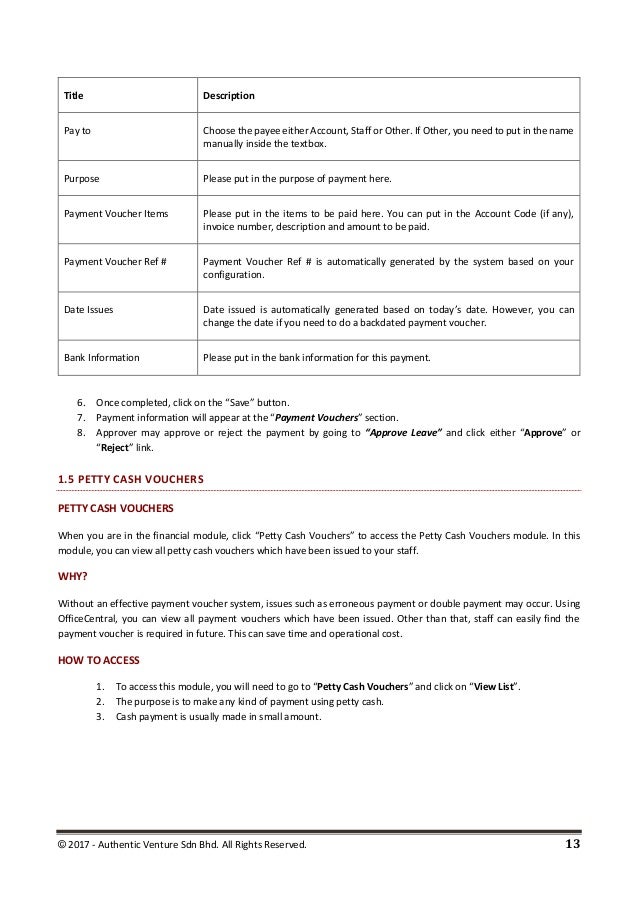 Officecentral User Manual English Accounting And Finance