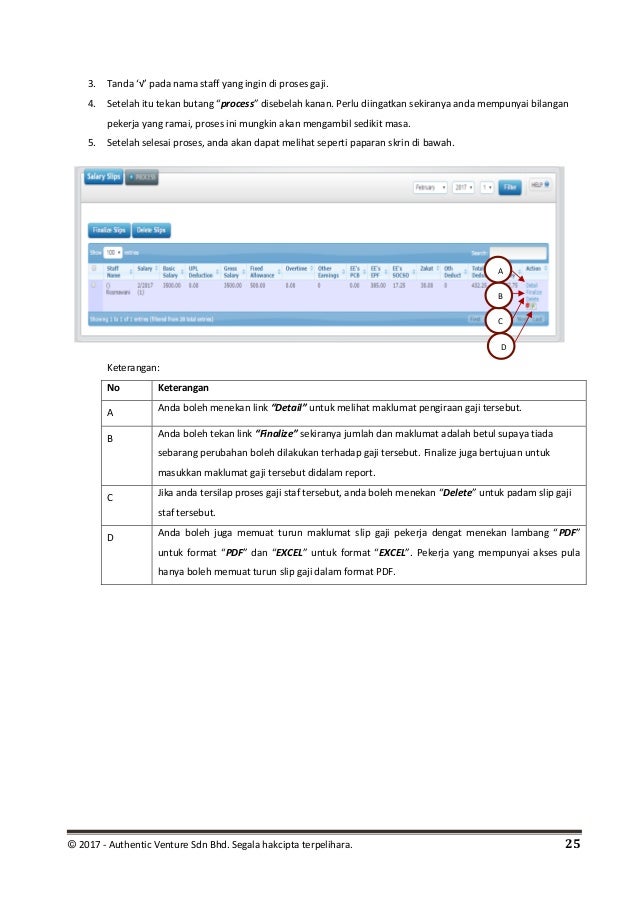 officecentral user manual bm sistem pengurusan gaji payroll format slip gaji malaysia