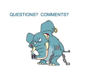 QUESTIONS? COMMENTS? 
