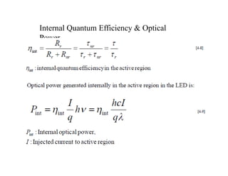 Internal Quantum Efficiency & Optical
Power
 