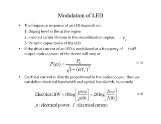 Modulation of LED
 