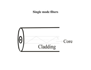 Single mode fibers
 
