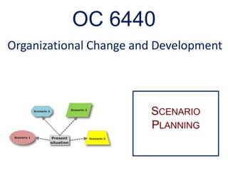 OC 6440
Organizational Change and Development
SCENARIO
PLANNING
 