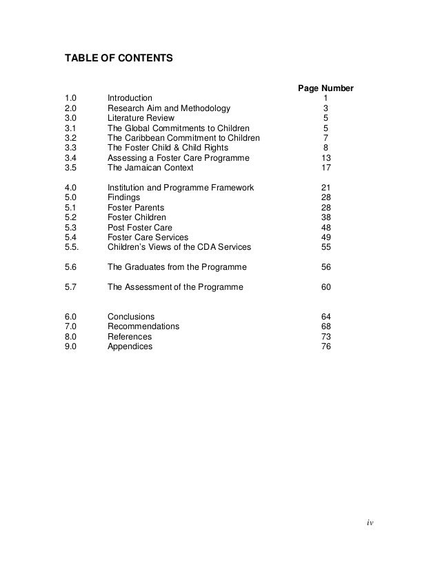 Jamaica A Study Of Foster Care In Jamaica - 