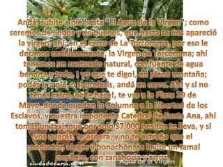 Ocaña, Tierra de placeres