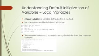 OCA Java SE 8 Exam Chapter 1 Java Building Blocks | PPTX
