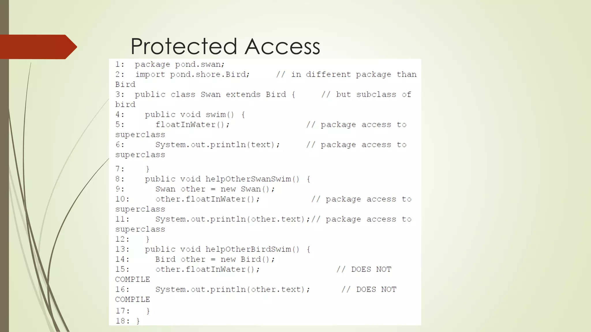 Protected Access
 