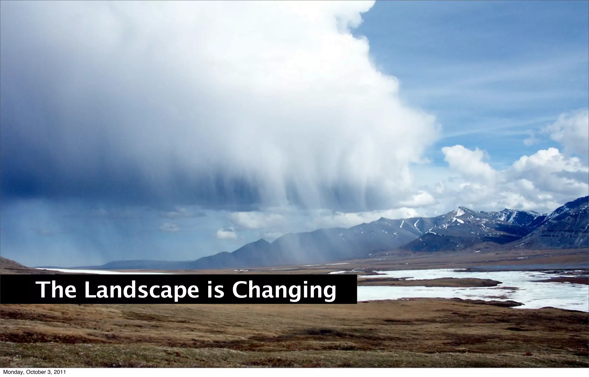 ONTARIO CHIROPRACTIC ASSOCIATION




                                                  v




           The Landscape is Changing

                                                  7



Monday, October 3, 2011
 