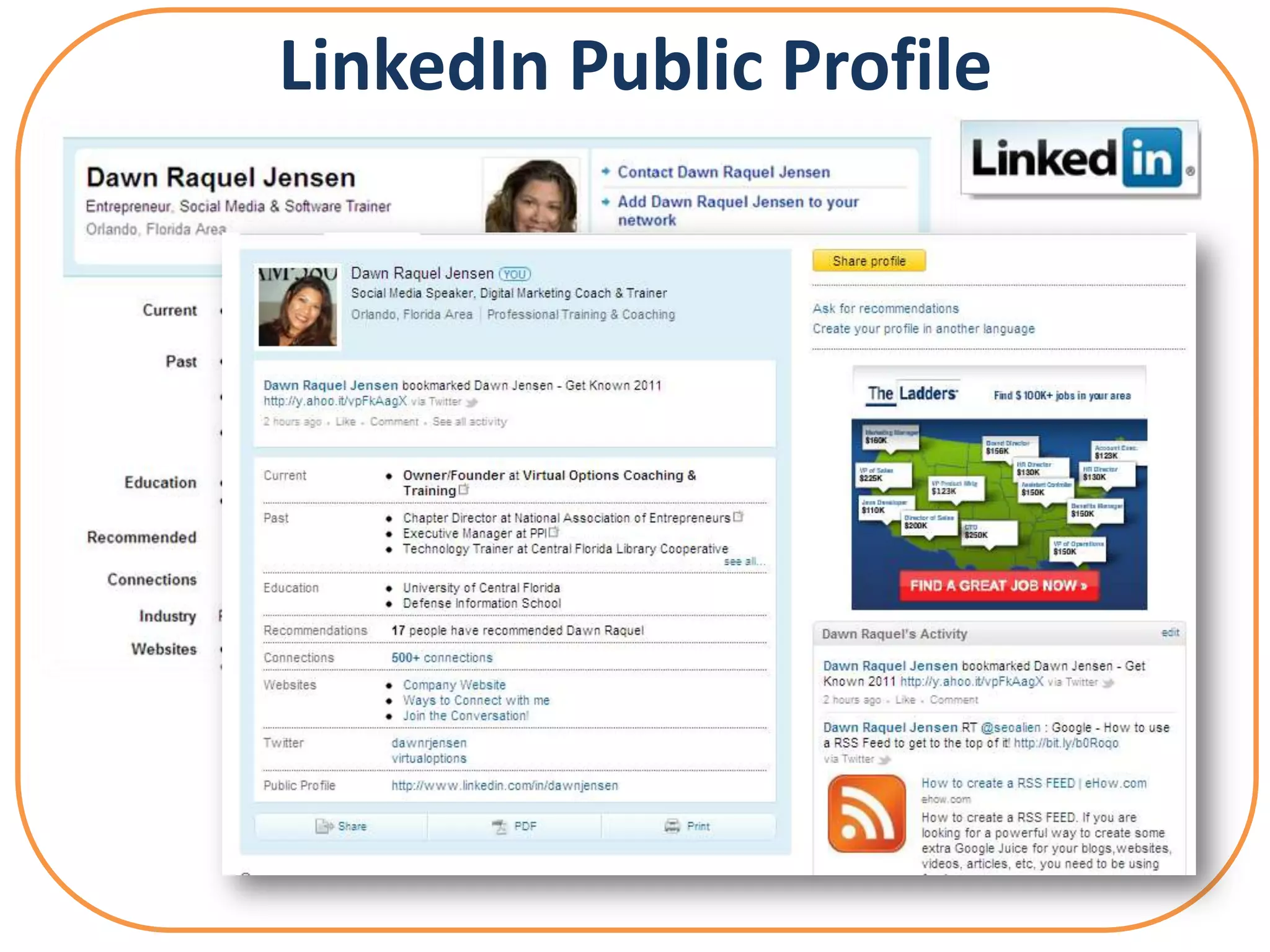 LinkedIn Public Profile
 
