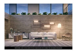 Atmosfera original, elegante e sofisticada composta por peças de designers brasileiros, entre eles Domingos Tótora, design renomado internacionalmente. 
perspe c ti v a i l ustr a d a do h a l l so c i a l / est a r 
 