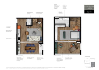 COBERTURA 
1 suíte 
92 M2 
sistema 
de aque cimento 
ENTREGUE 
fun cion ando 
através 
de caldeira 
coletiva 
bacia dos 
banheiros 
com duplo 
acion amento 
pav imento superior 
ponto de águ a 
p/ geladeira 
ponto p/ máquin a 
DE lavar louça 
P l a nt as i lustr ati vas fin a l 0 4 c om sugestão de de cor a ç ão . O s mó v eis e utensí l ios são de dimens ões c omer c i a is e não fa z em pa rte do c ontr ato de c ompr a e v end a do 
im ó v e l . As medid as são de fac e a fac e das pa redes . O s a c a b a mentos serão entregues c onforme o M emori a l D es c riti vo. 
caixilho pro jet ado 
p/ maior integr ação 
quarto/terraço 
caixilhos sem 
travessa com 
vidros lamin ados 
propor cion ando 
me lhor conforto 
acústi co 
anten a 
e te lefoni a 
entregues 
cabeadas 
em todos 
os pontos 
pav imento inferior 
caixilho pro jet ado 
p/ maior integr ação 
sala/terraço 
caixilhos sem 
travessa com 
vidros lamin ados 
propor cion ando 
me lhor conforto 
acústi coa 
infr aestrutur a p/ 
medição 
indi vidu al de águ a 
no hall dos 
pavimentos 
infr aestrutur a 
p/ coifa com duto 
infr aestrutur a 
completa 
p/ ar-condi cion ado 
infr aestrutur a p/ 
automaÇão/som 
ambiente /câmer as 
fin al 01 
fin al 02 
fin al 03 
fin al 04 
AV. moema 
AL . DOS maracatins 
 