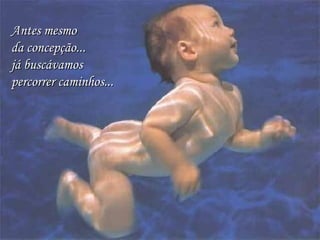 Antes mesmo  da concepção...  já buscávamos percorrer caminhos... 