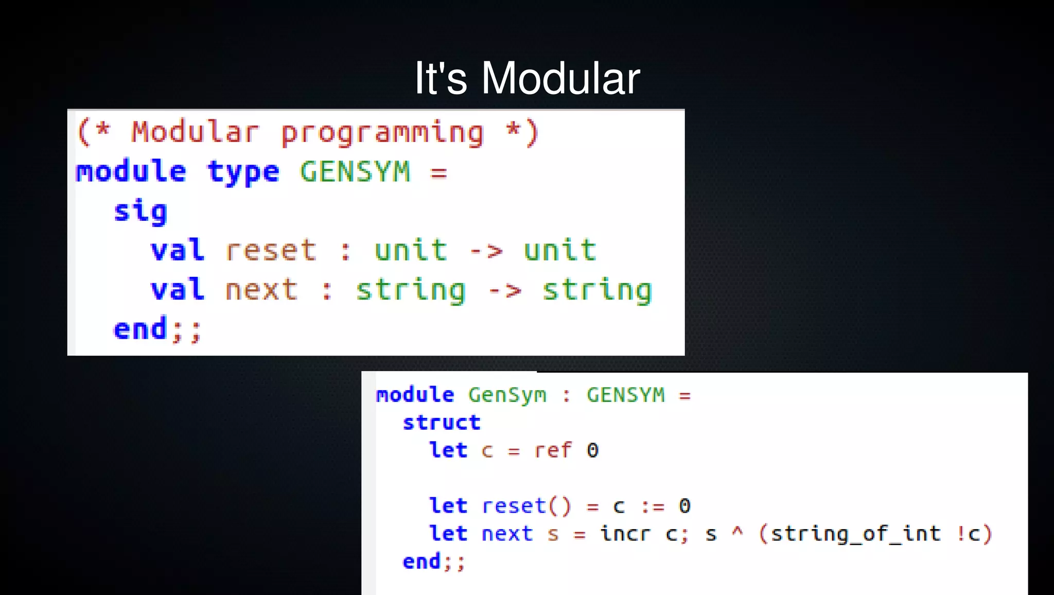 It's Modular




               3
 