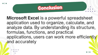 Microsoft Excel Presentation for beginners | PDF