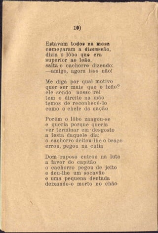 O casamento do bode com a raposa